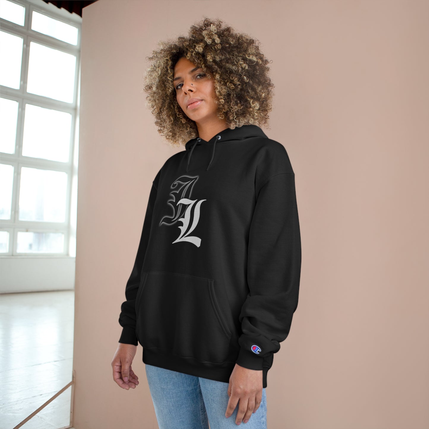 King of Kings Champion Hoodie - Stylish Black Sweatshirt with Unique Design