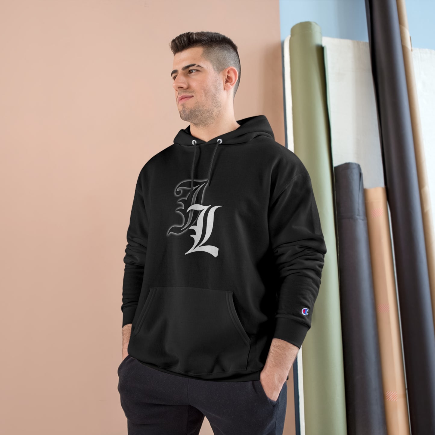 King of Kings Champion Hoodie - Stylish Black Sweatshirt with Unique Design