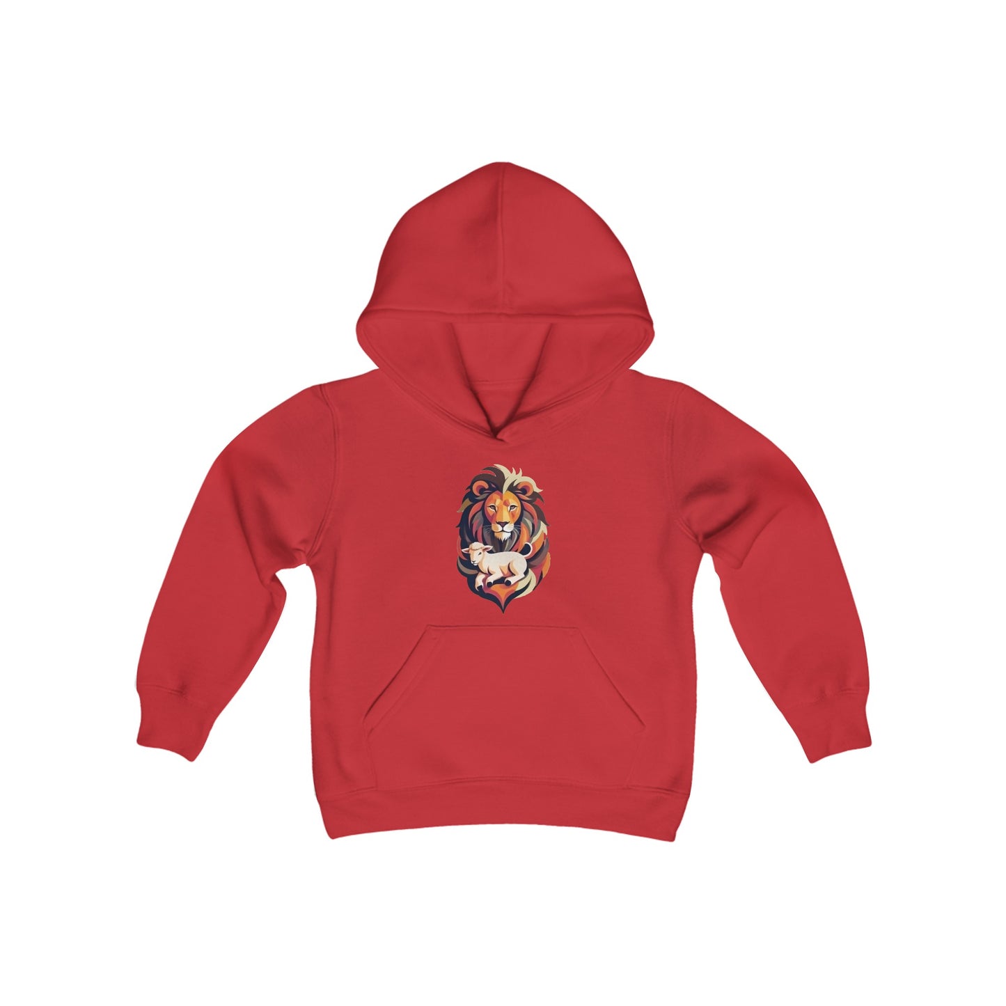 Judah Lamb Logo - Youth Heavy Blend Hooded Sweatshirt