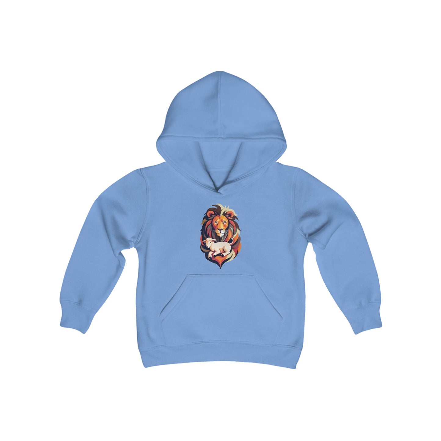 Judah Lamb Logo - Youth Heavy Blend Hooded Sweatshirt