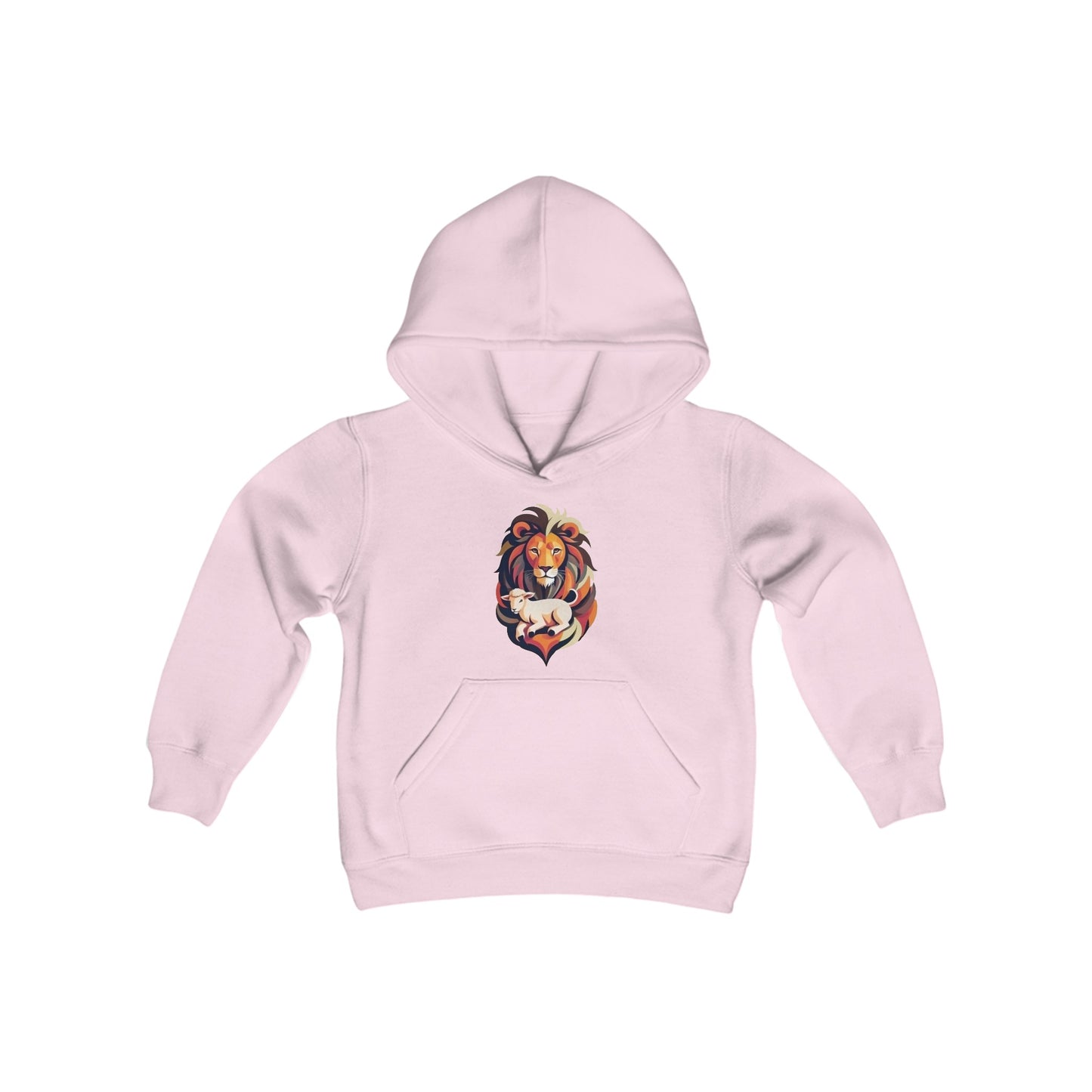 Judah Lamb Logo - Youth Heavy Blend Hooded Sweatshirt