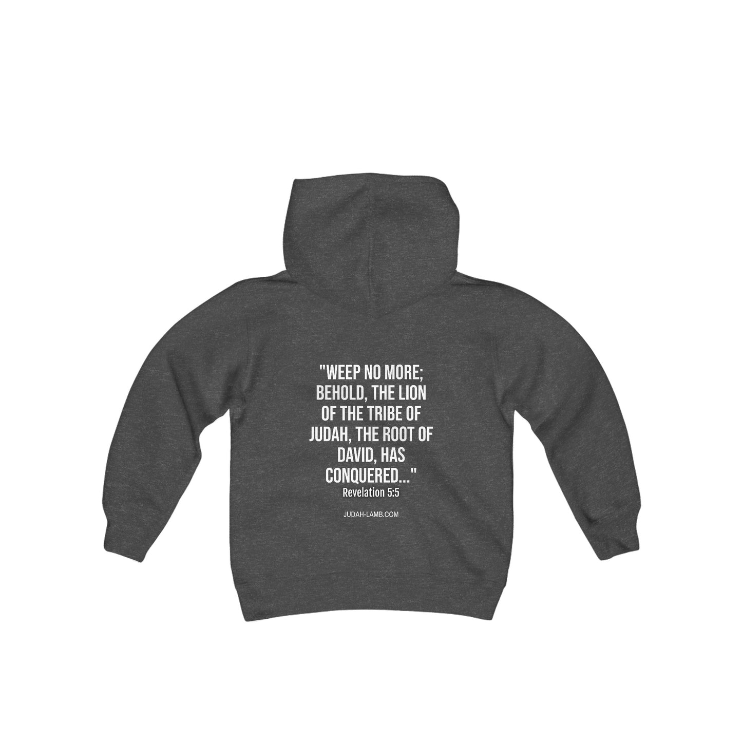 Judah Lamb Logo - Youth Heavy Blend Hooded Sweatshirt