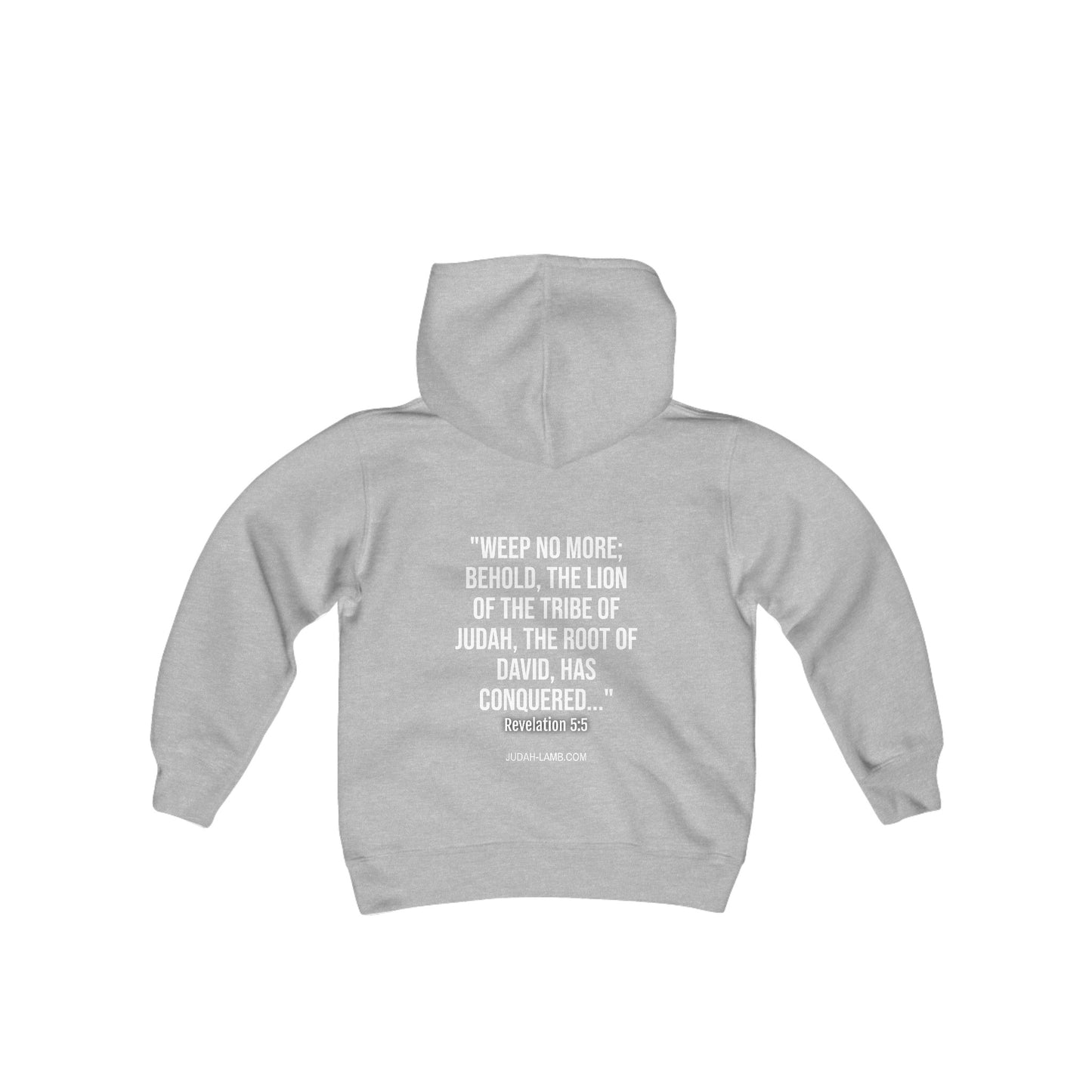Judah Lamb Logo - Youth Heavy Blend Hooded Sweatshirt