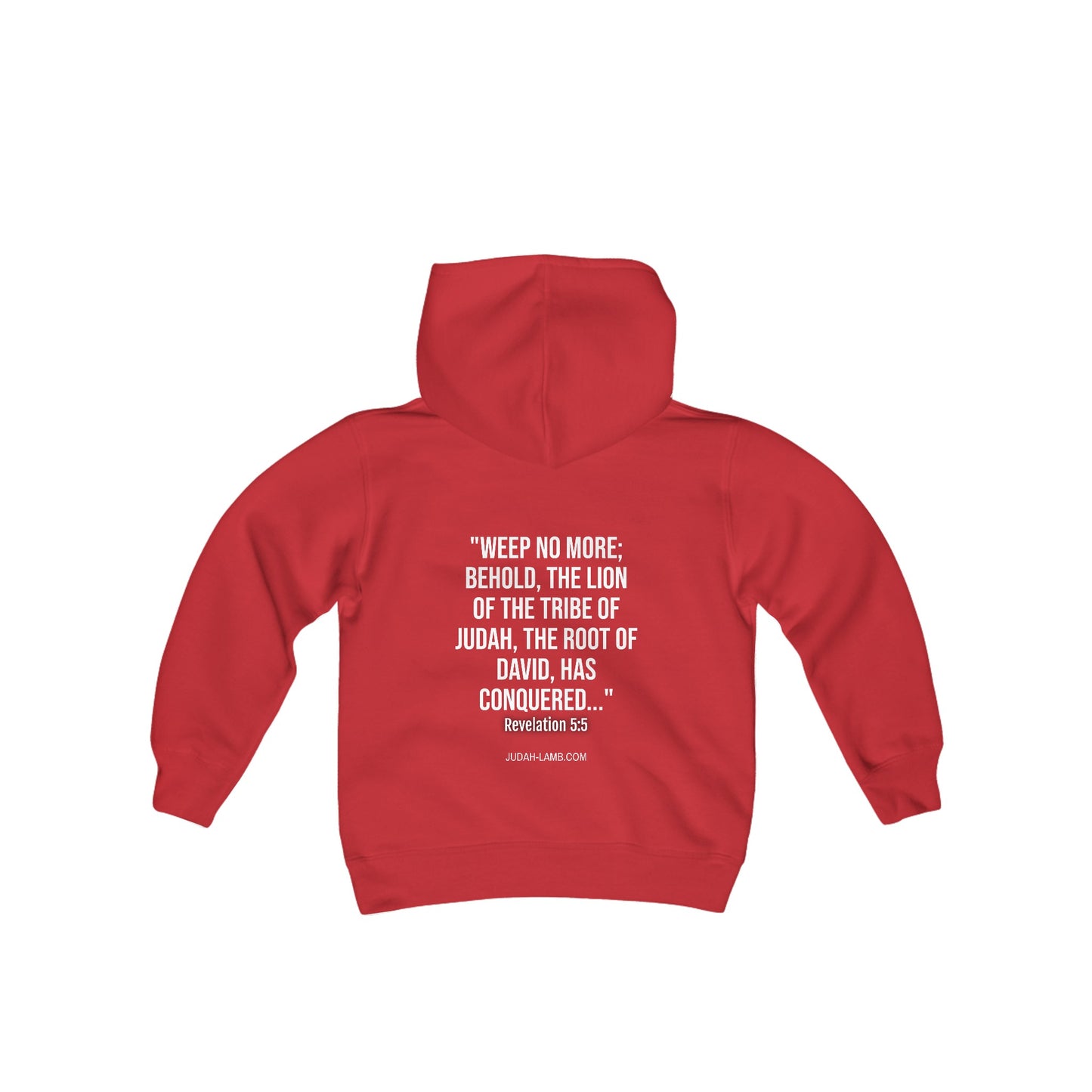 Judah Lamb Logo - Youth Heavy Blend Hooded Sweatshirt