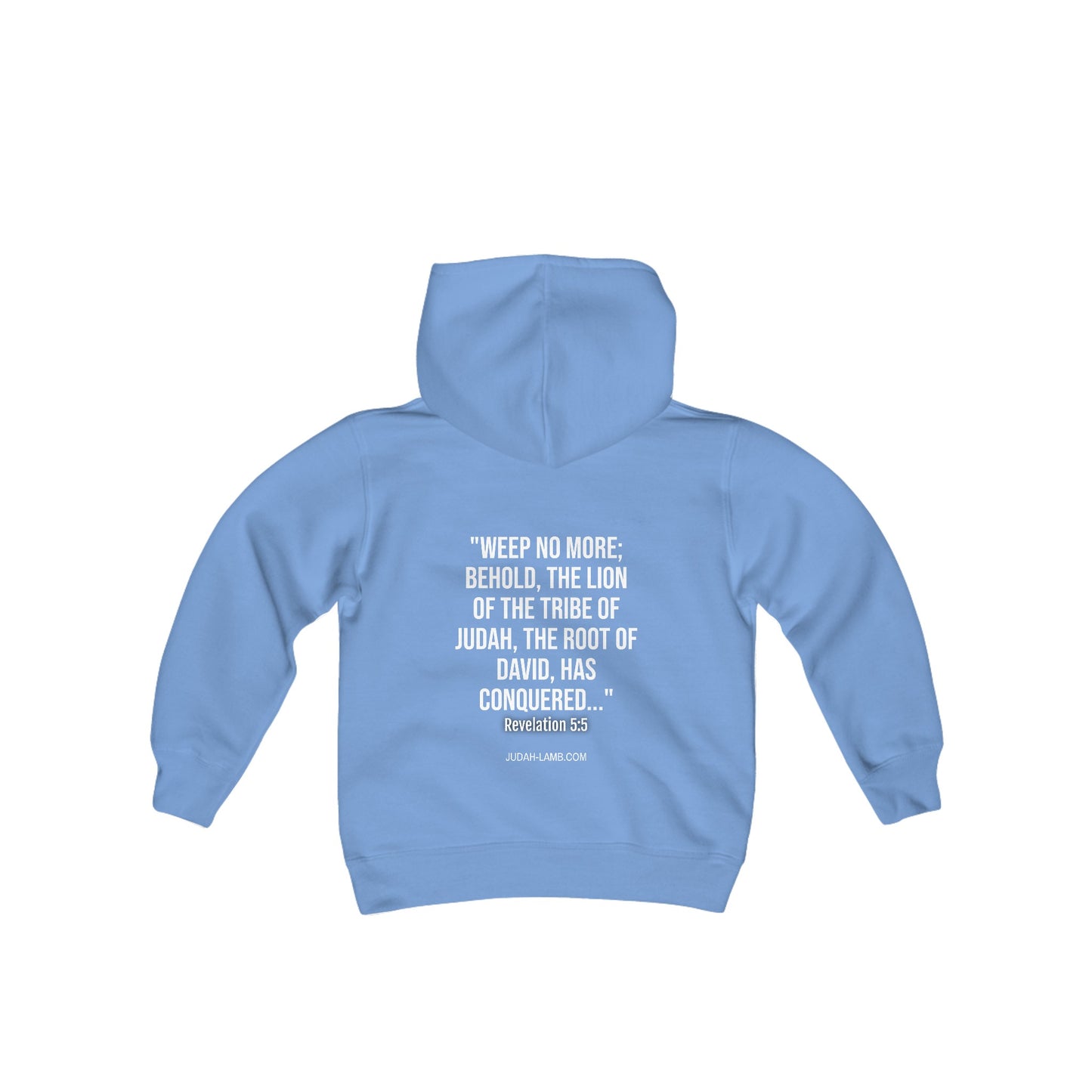 Judah Lamb Logo - Youth Heavy Blend Hooded Sweatshirt