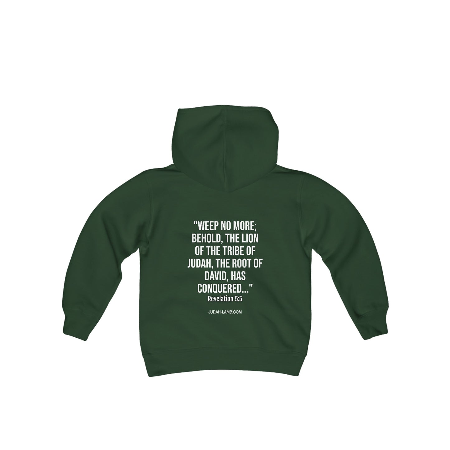 Judah Lamb Logo - Youth Heavy Blend Hooded Sweatshirt