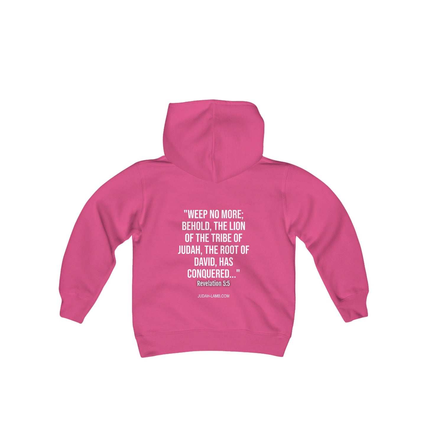 Judah Lamb Logo - Youth Heavy Blend Hooded Sweatshirt