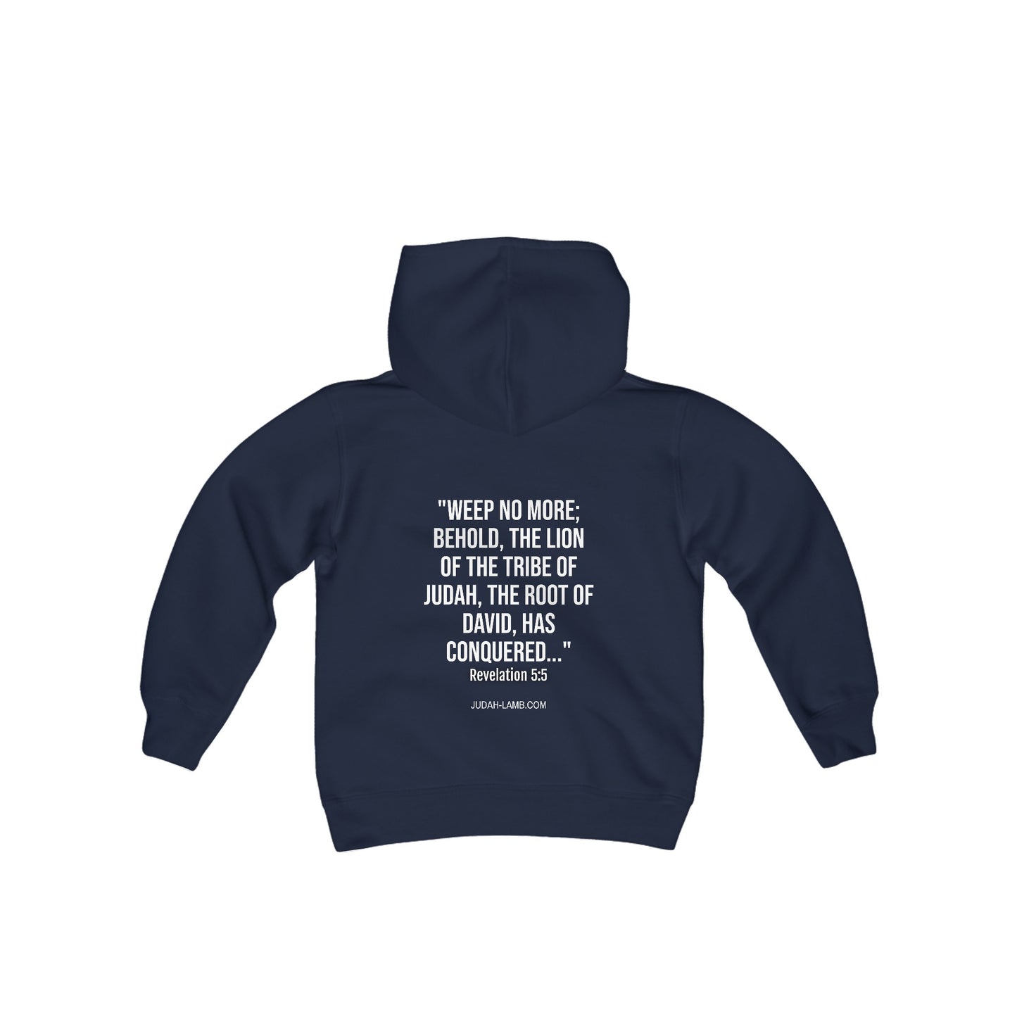 Judah Lamb Logo - Youth Heavy Blend Hooded Sweatshirt