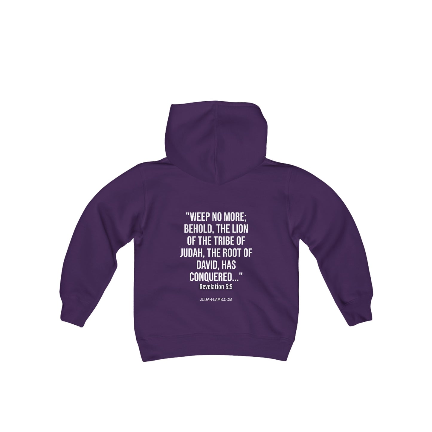 Judah Lamb Logo - Youth Heavy Blend Hooded Sweatshirt