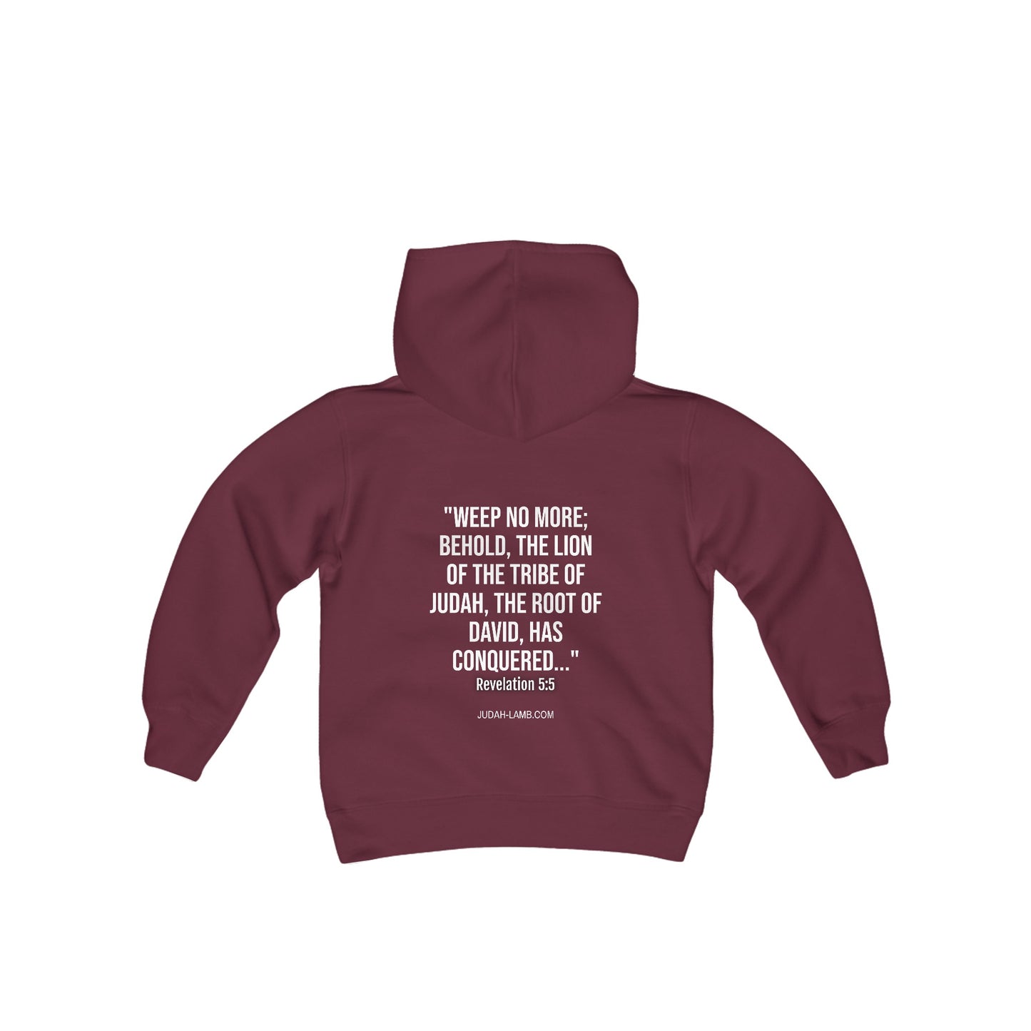 Judah Lamb Logo - Youth Heavy Blend Hooded Sweatshirt