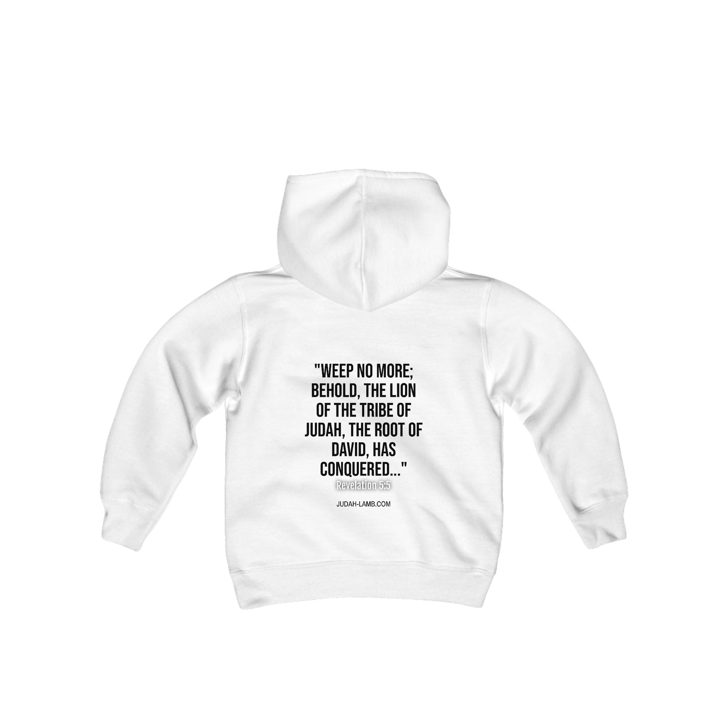 Judah Lamb Logo - Youth Heavy Blend Hooded Sweatshirt