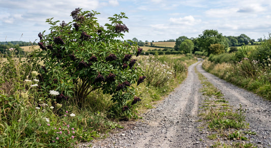 The Elderberry Bush by the Road