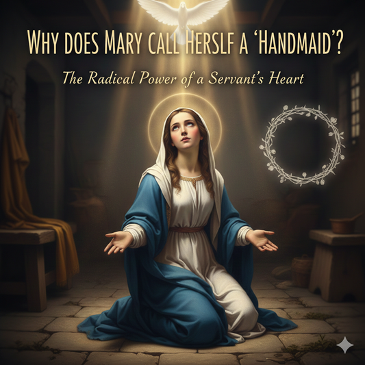 Why does Mary call herself a "Handmaid"?