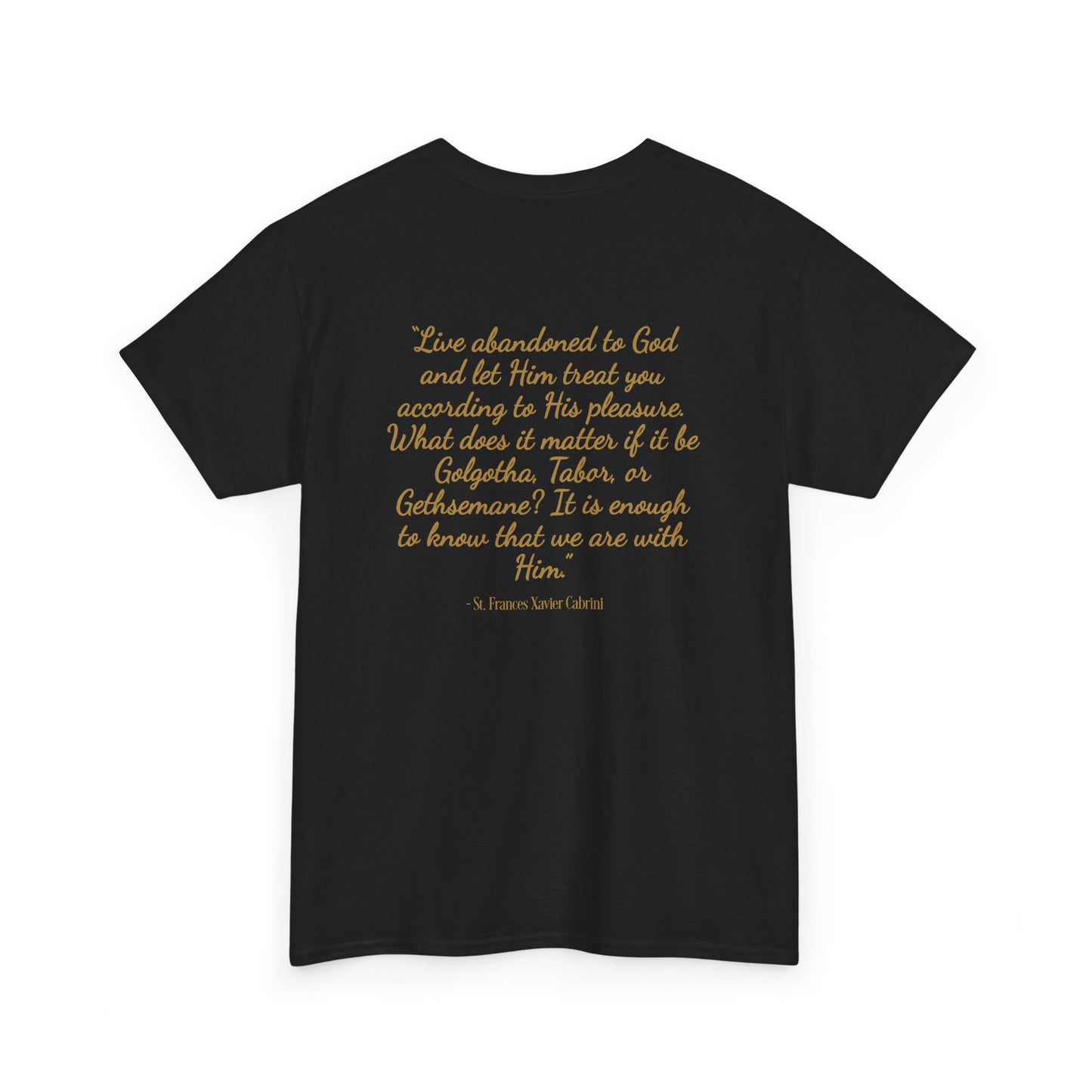 St. Frances Xavier Cabrini 'Carve Your Heart into Mine' Inspirational Catholic Tee
