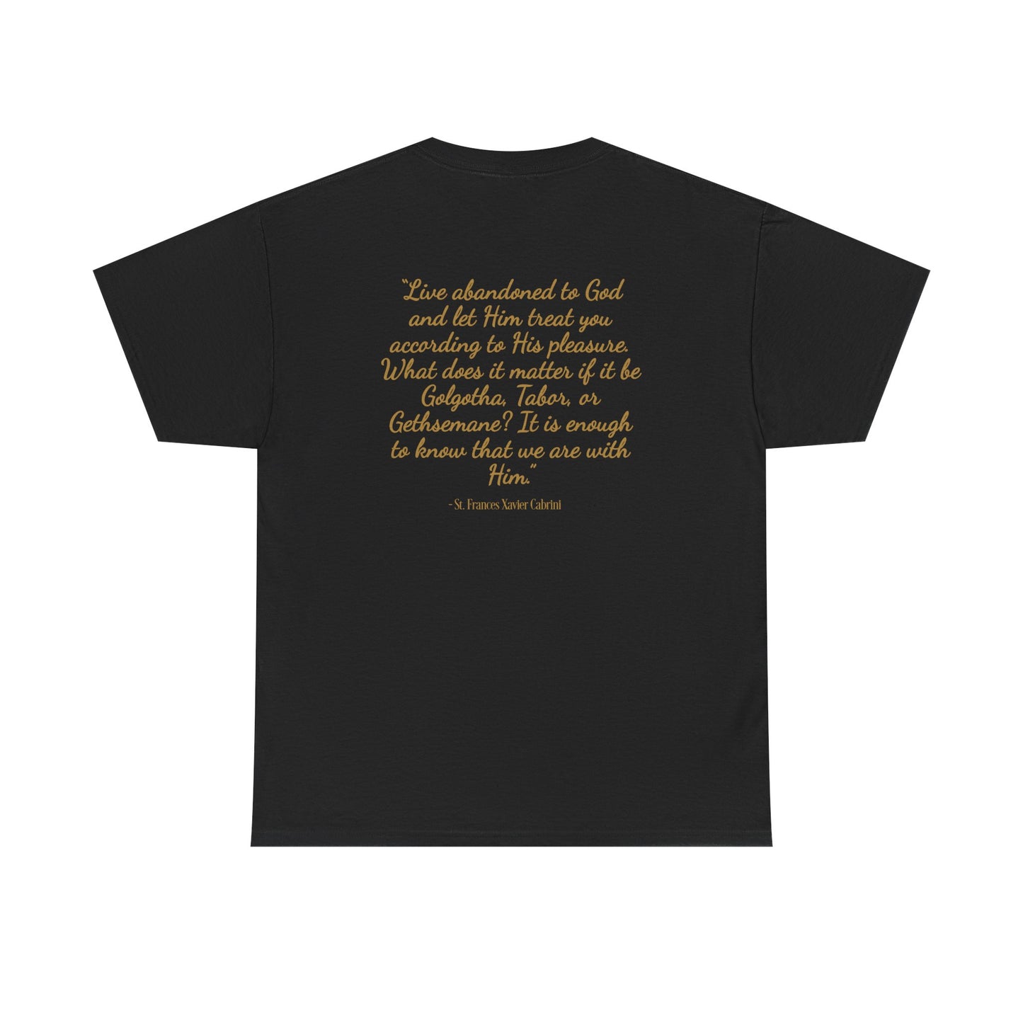St. Frances Xavier Cabrini 'Carve Your Heart into Mine' Inspirational Catholic Tee