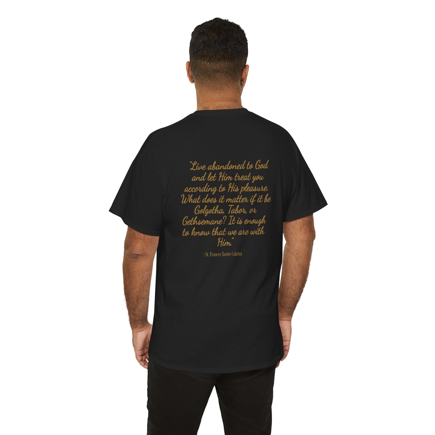 St. Frances Xavier Cabrini 'Carve Your Heart into Mine' Inspirational Catholic Tee