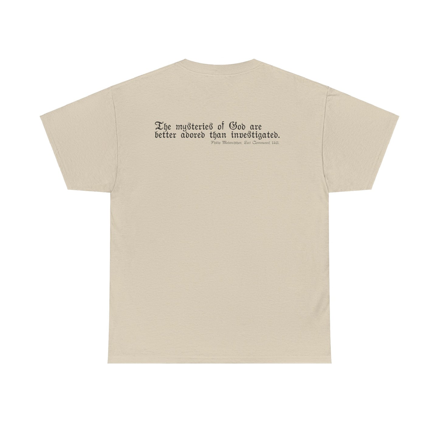 The Mysteries of God / Philip Melanchthon Unisex Heavy Cotton Tee