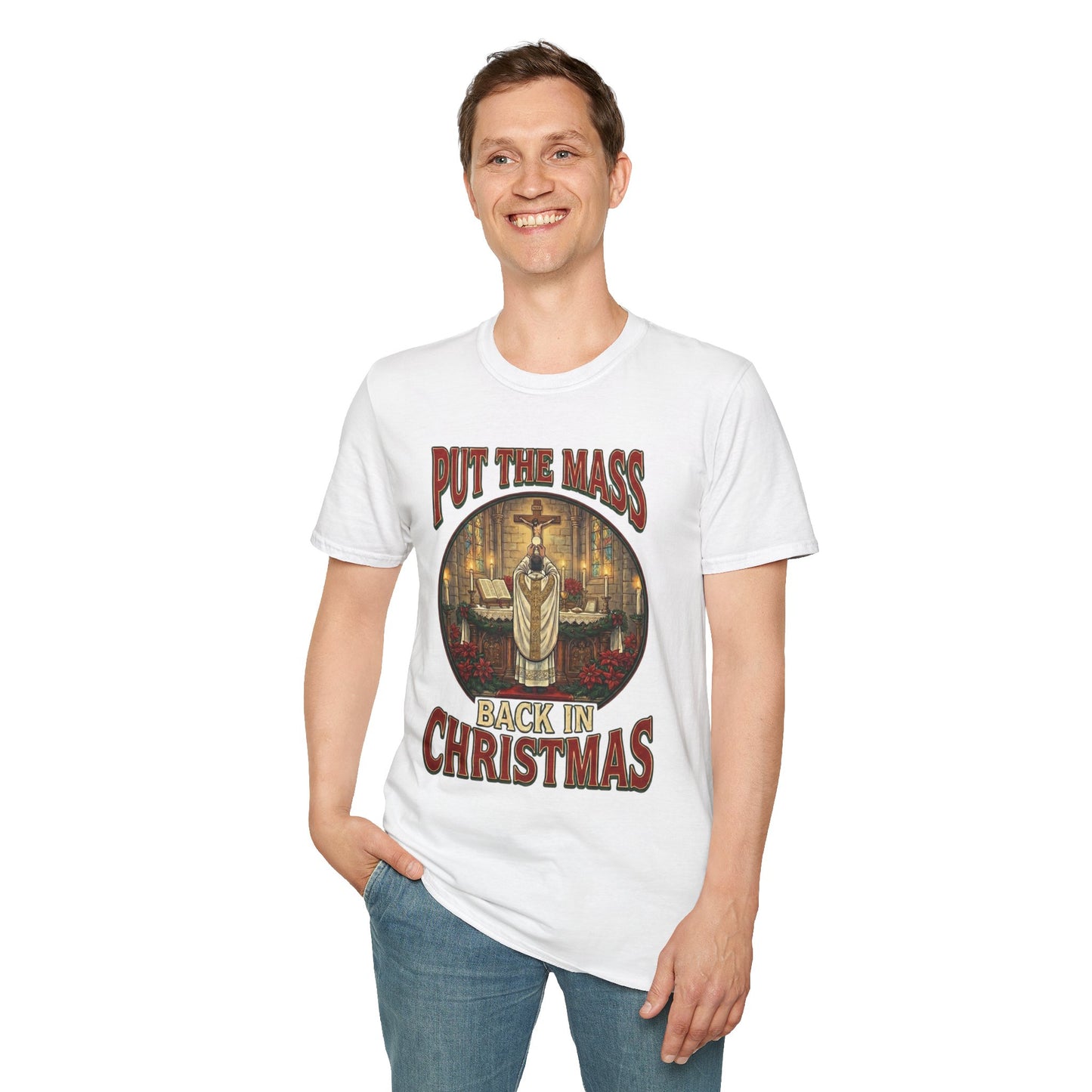 "Put the Mass Back in Christmas" Holiday Tee