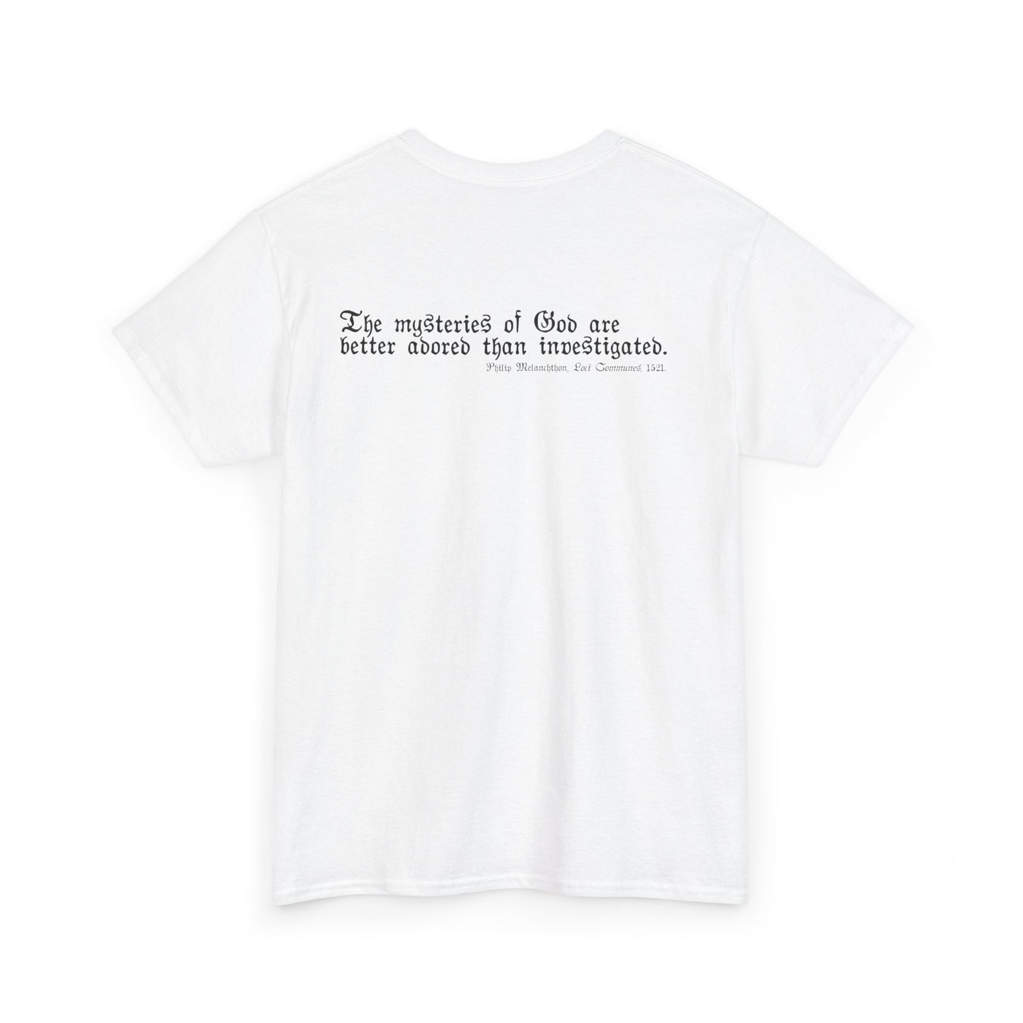 The Mysteries of God / Philip Melanchthon Unisex Heavy Cotton Tee