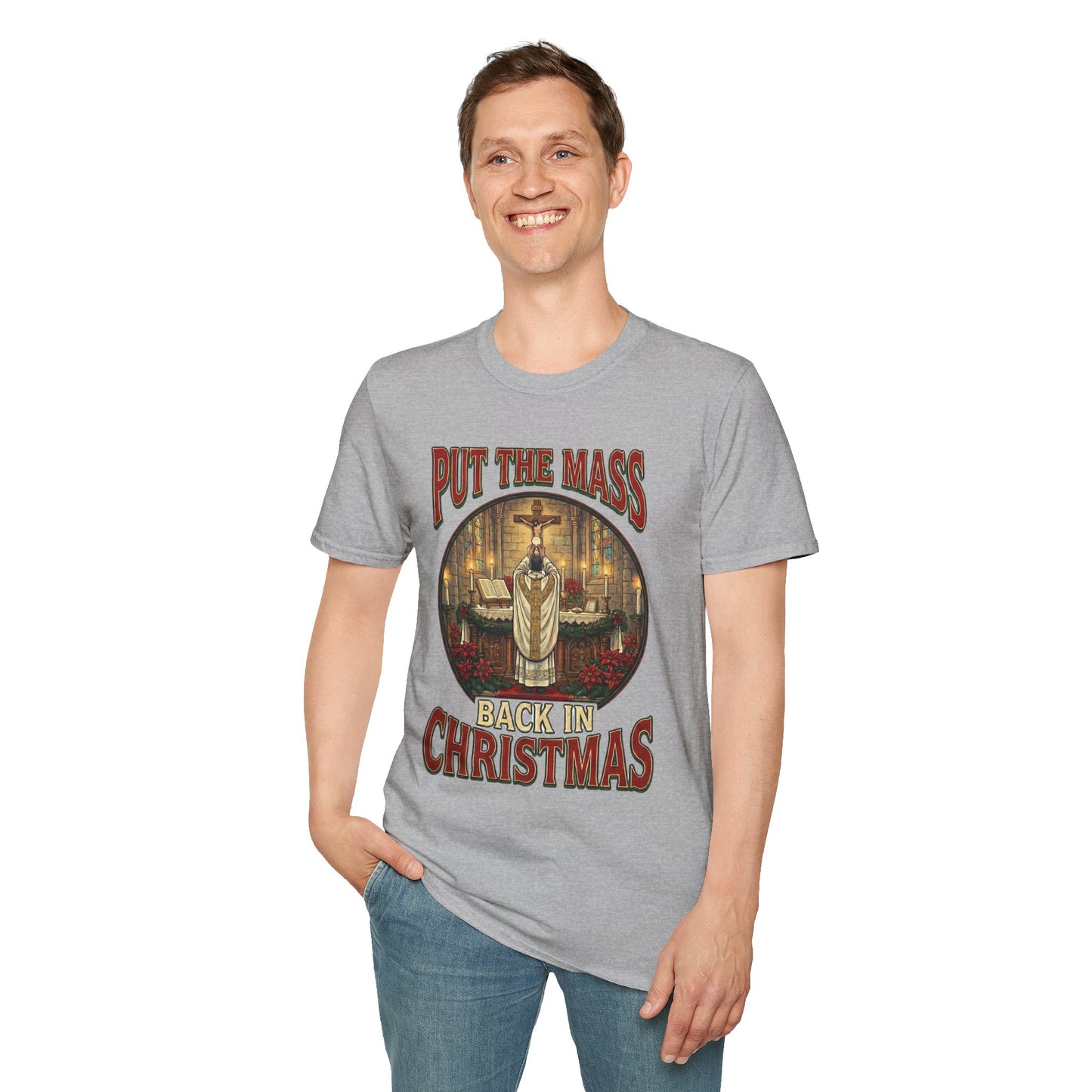 "Put the Mass Back in Christmas" Holiday Tee