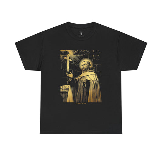 Saint John of the Cross Tee — "...where there is no love, put love..." Christian Quote Shirt