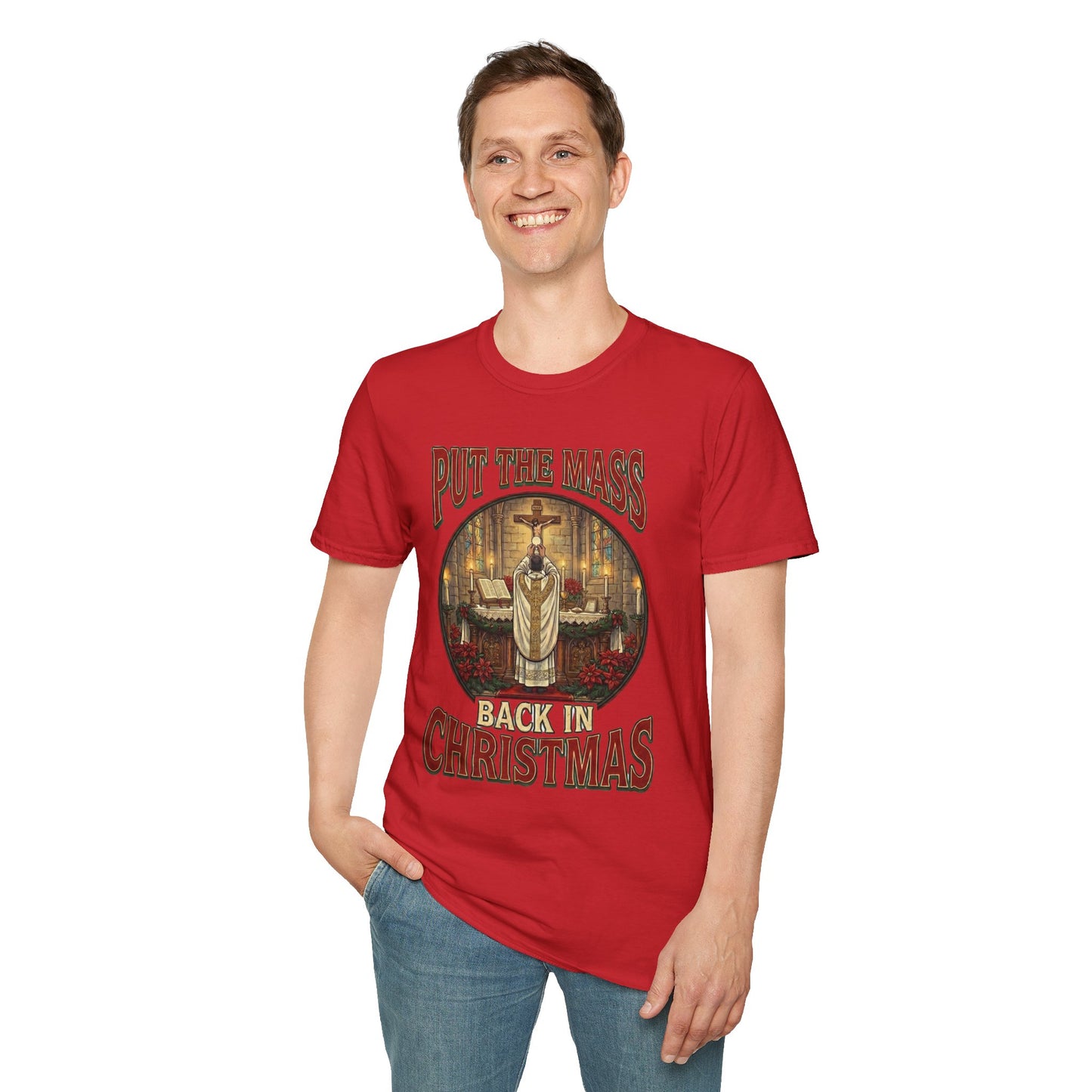 "Put the Mass Back in Christmas" Holiday Tee