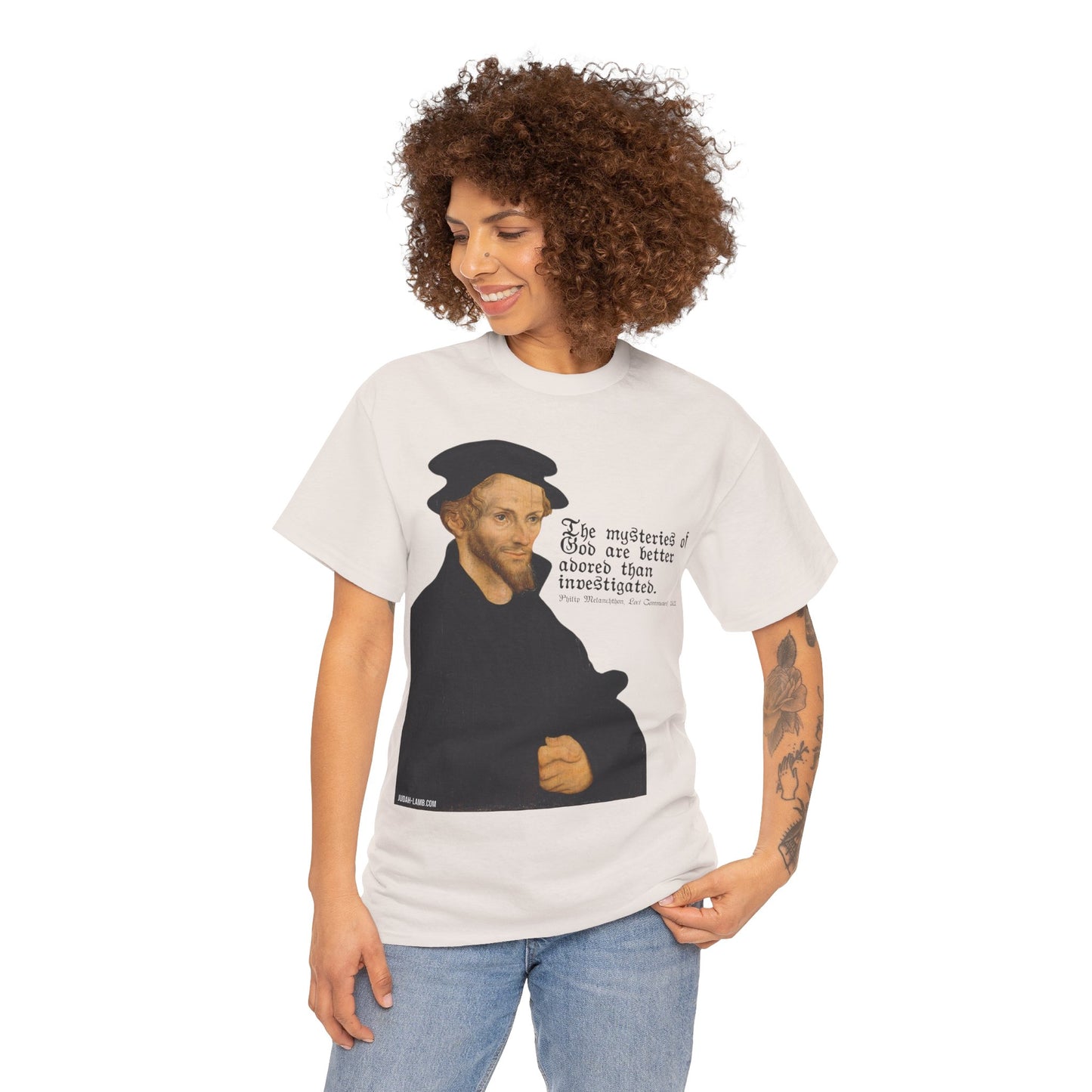 The Mysteries of God / Philip Melanchthon Unisex Heavy Cotton Tee