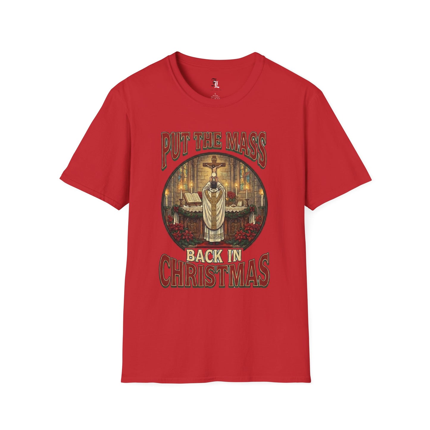 "Put the Mass Back in Christmas" Holiday Tee