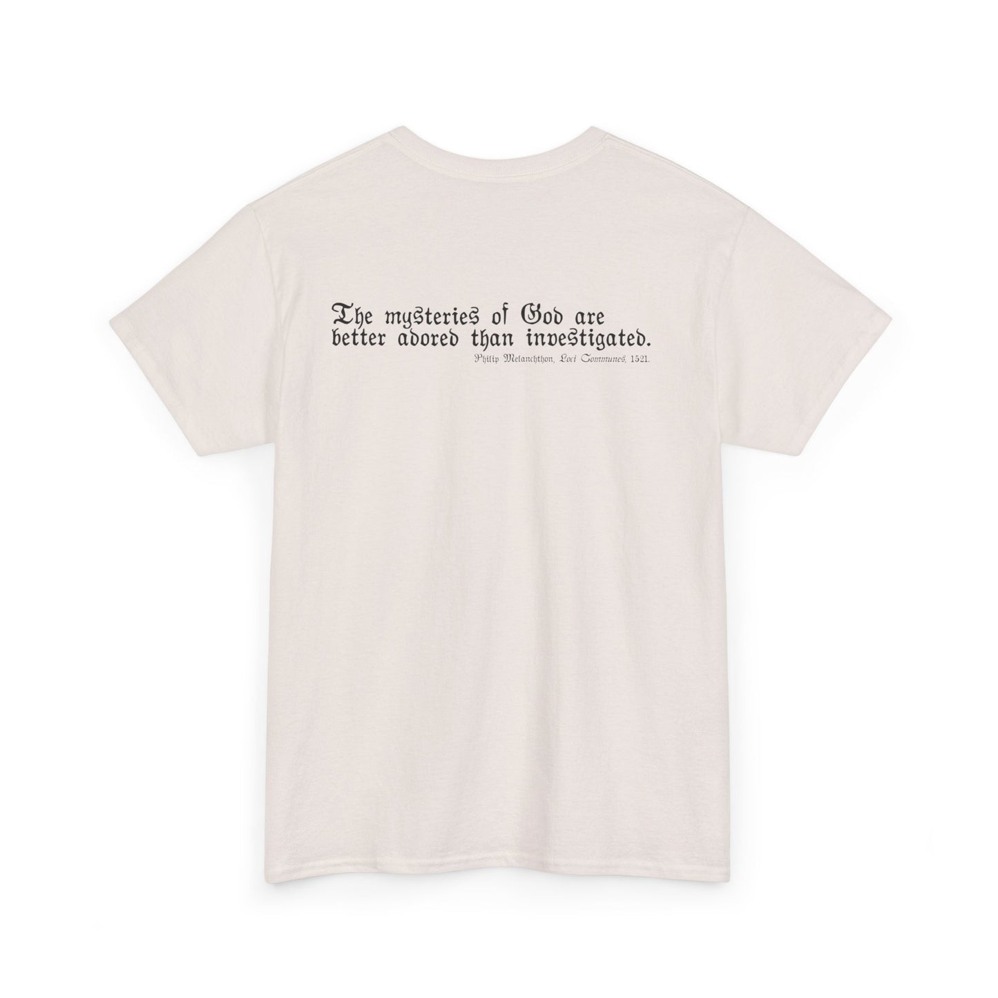 The Mysteries of God / Philip Melanchthon Unisex Heavy Cotton Tee