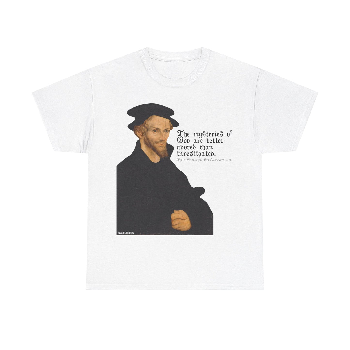 The Mysteries of God / Philip Melanchthon Unisex Heavy Cotton Tee