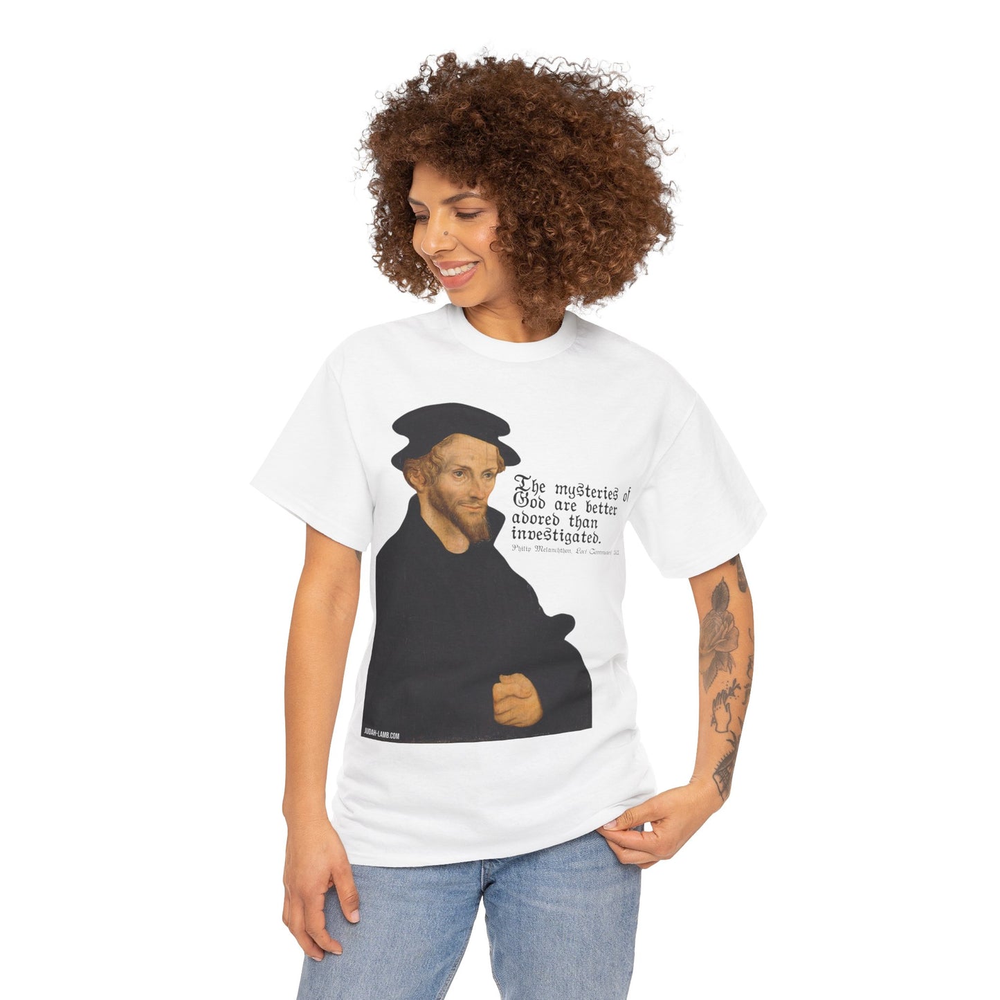 The Mysteries of God / Philip Melanchthon Unisex Heavy Cotton Tee