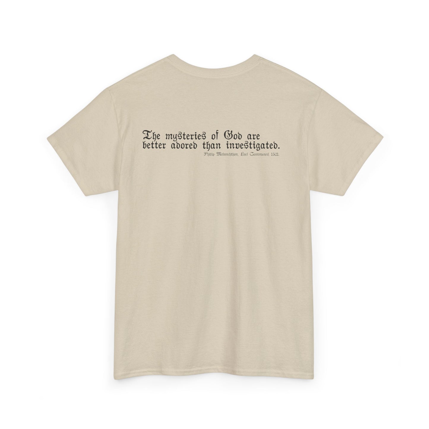 The Mysteries of God / Philip Melanchthon Unisex Heavy Cotton Tee