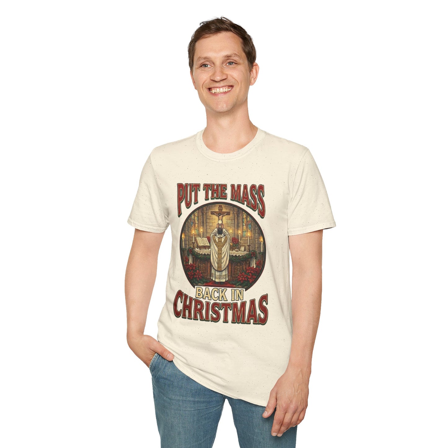 "Put the Mass Back in Christmas" Holiday Tee