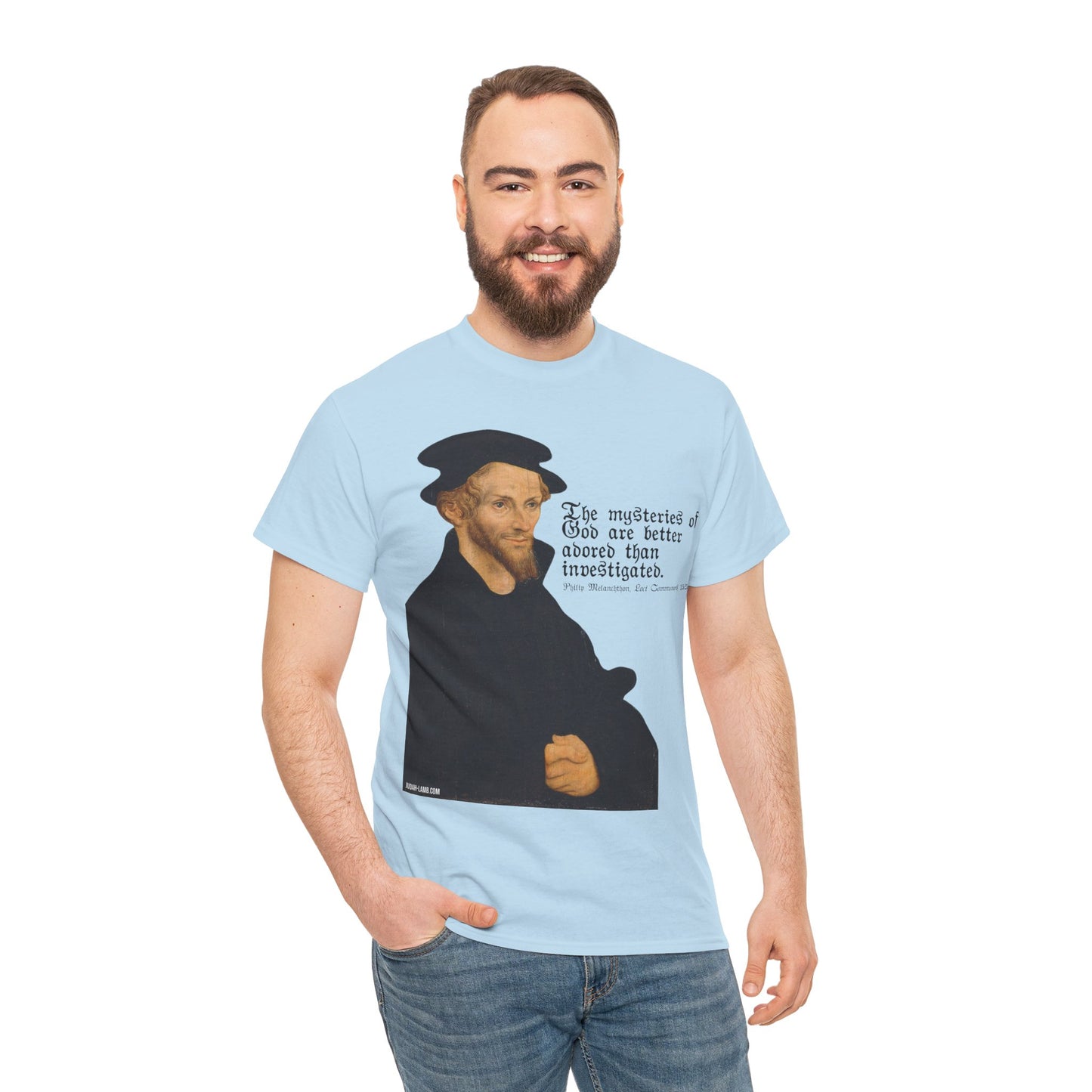 The Mysteries of God / Philip Melanchthon Unisex Heavy Cotton Tee