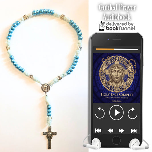 Holy Face Paracord Chaplet + Audiobook