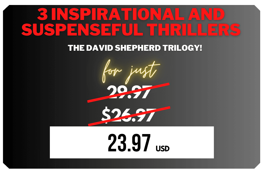 3 inspirational thrillers for just $49.99, down from $65.97