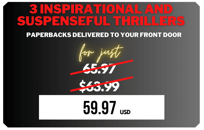 3 inspirational thrillers for just $49.99, down from $65.97